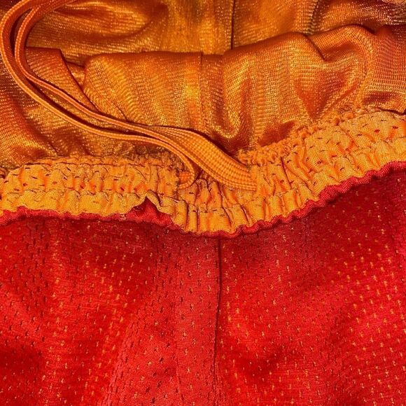 Athletic works youth boys L 10-12 orange athletic shorts w/pockets - Picture 3 of 5